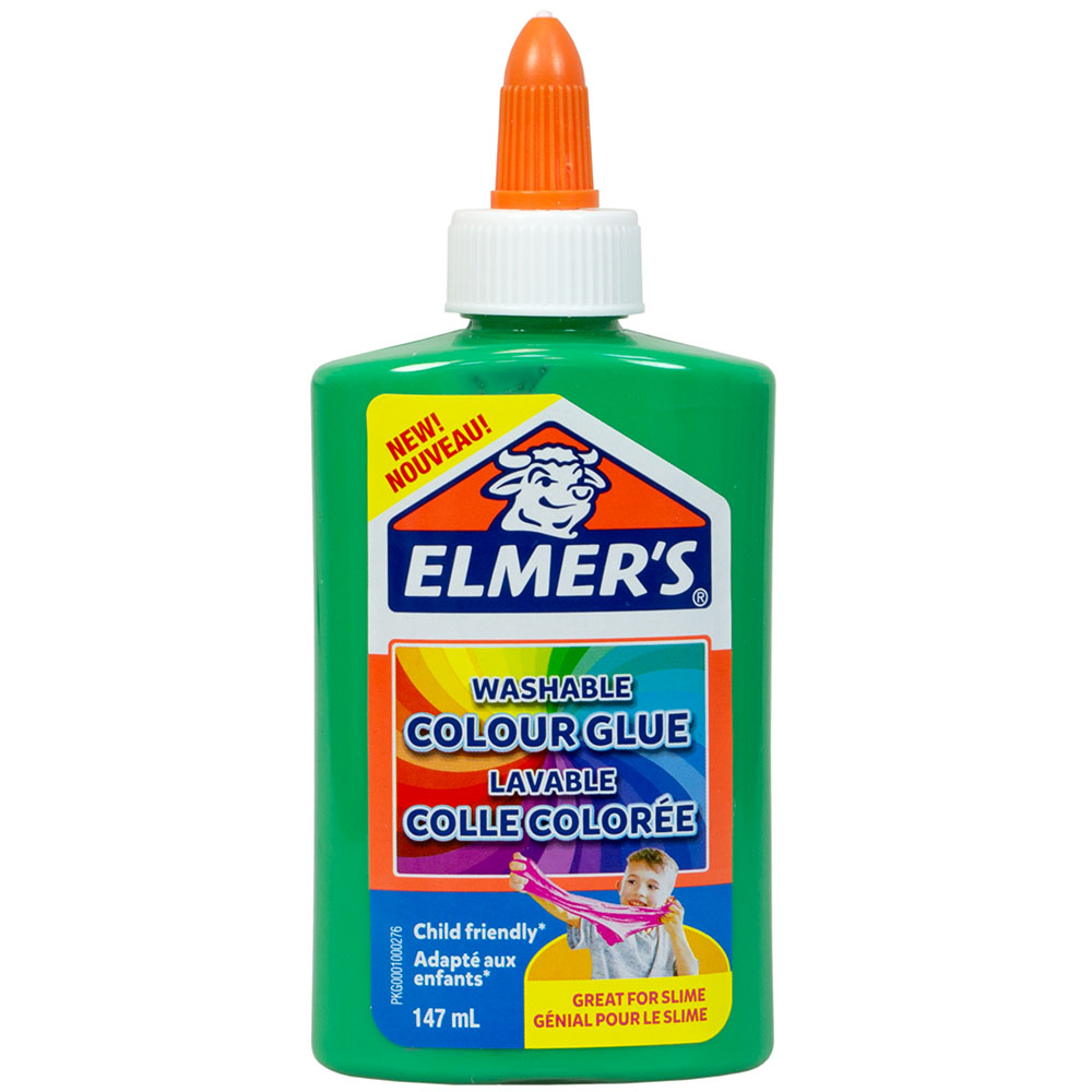 Клей Elmers Colour для слаймів: зелений матовий